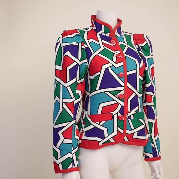 SAINT LAURENT Color Block Jacket - Picture 3 of 7